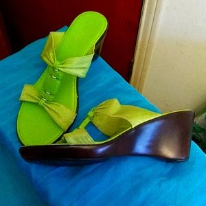 Italian Lime Green Sandal